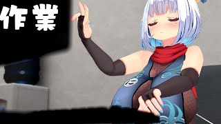 だべりながら作業