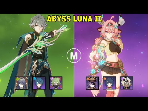 C1 Alhaitham Hyperbloom & C0 Varesa Overload - Spiral Abyss Luna II Floor 12 9 stars Genshin Impact