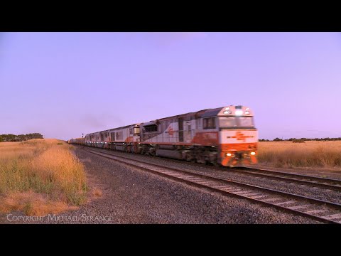 5MP9 SCT Freight Train With Boxcars, Containers & steel (26/1/2023) - PoathTV Australian Railways
