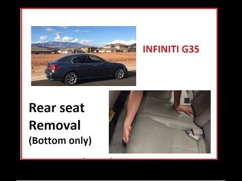 Rear seat removal G35 Sedan nissan skyline