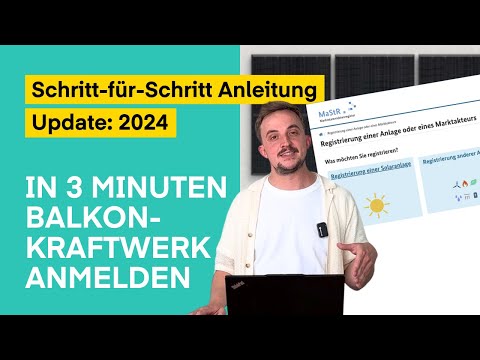Register your balcony power plant 2024 | Market master data register | So easy thanks to Solar Pa...