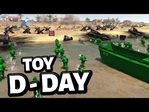 Epic Toy D-Day Invasion ! Army Men Storm the Beaches !