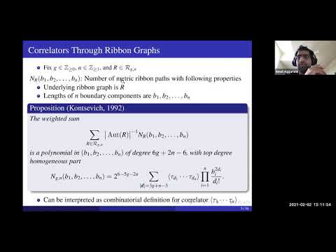 Amol Aggarwal, "Large Genus Asymptotics for Intersection Numbers, and Applications", part 1