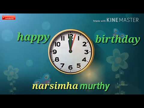 Happy birthday narsimha murthy