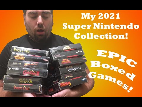 My 2021 Super Nintendo Collection (120+ Boxed Games!)