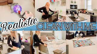 REALISTIC CLEAN WITH ME // PREGNANT TODDLER MOM