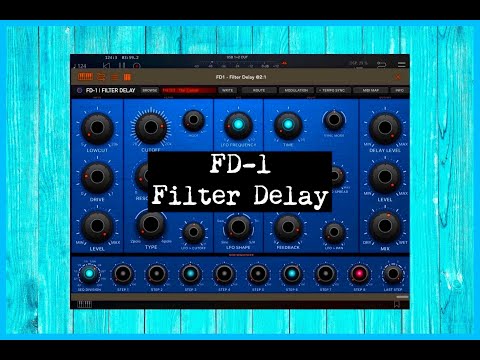 FD 1 Filter Delay by Kai Aras - Standalone & AUv3 - Demo for the iPad