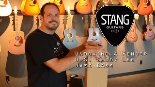 Video thumbnail for Unboxing a U.S. Geddy Lee Jazz Bass by Stang Guitars