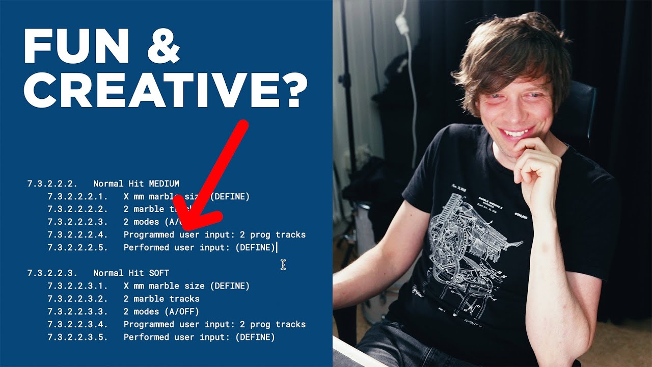 Building the Marble Machine in a text document - Better than I thought!