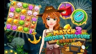 Match 3 Hidden Treasure Hunt - free web video games for kids