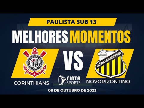 MELHORES MOMENTOS | CORINTHIANS 1 X 1 NOVORIZONTINO | PAULISTA SUB 13 (08/10/2023)