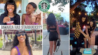 VLOG: I CUT HIS BDAY CAKE WITH HIM + I TRIED MY FIRST EVER STARBUCKS IN JAMAICA ♡ @Tashika Bailey​