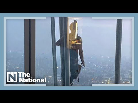 Man arrested after climbing to the top of The Shard in London