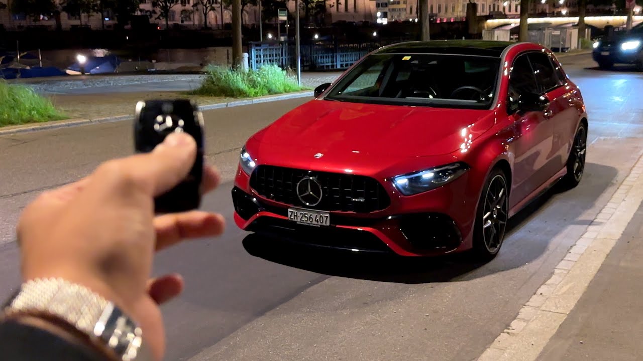 NEW Mercedes AMG A45 S FACELIFT | Full NIGHT Review Drive Interior Exterior Sound
