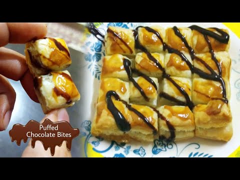 छुट्टियों में बस 5 मिनट में बच्चों के लिए ये बनाओ | Choco Chips and puff pastry at home? (re-upload)