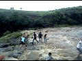Waterfall incident in India sweeps family into the water