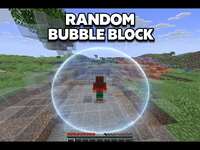 🔀 Random Bubble Block (Vanilla Datapack 1.21.11) Minecraft Data Pack