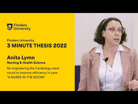 Flinders 3 Minute Thesis 2022 - Anita Lymn