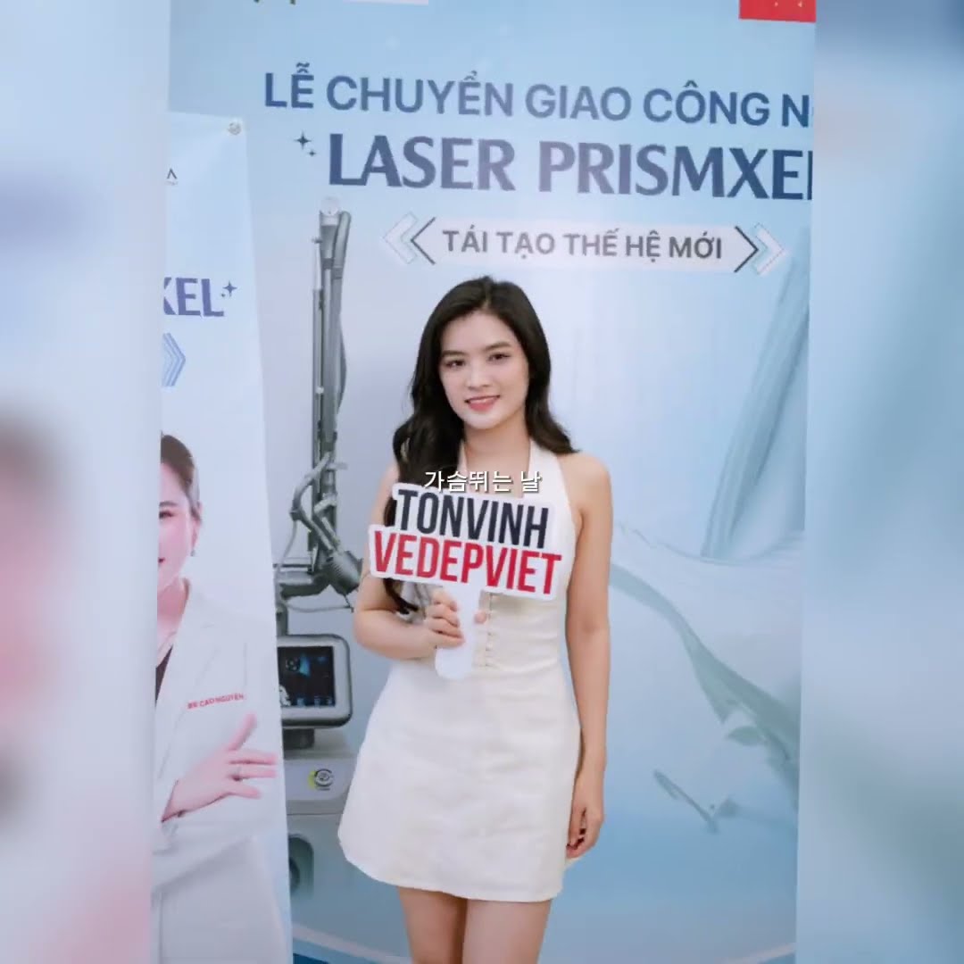 Thumbnail YouTube Shorts: Chuyển giao Laser CO2 Fractional Prismxel Hàn Quốc