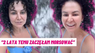 Rozgogolona Maja Rutkowski biega w bikini po zaśnieżonym ogrodzie! 