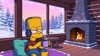 cozy fireplace, winter vibe🔥 lofi hip hop ~ cozy vibes / peaceful night