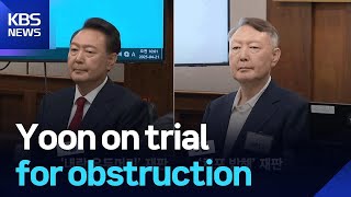 Yoon on trial for obstruction