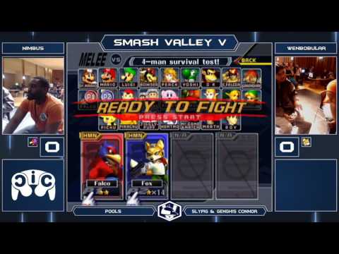 Smash Valley V Melee Singles - Nimbus (Falco) vs Wenbobular (Fox) - Losers Top 48 Qualifier