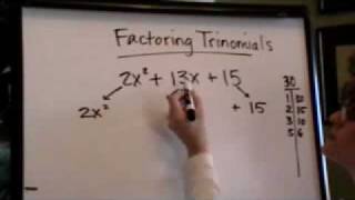 factoring trinomials with "a" greater than 1