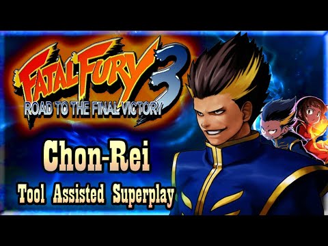 【TAS】FATAL FURY 3: ROAD OF THE FINAL VICTORY - JIN CHON - REI (SECRET CHARACTER)