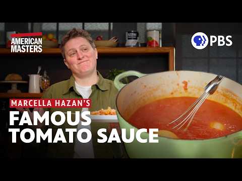 Making Tomato Sauce with Onion and Butter | Marcella Hazan | American Masters | PBS