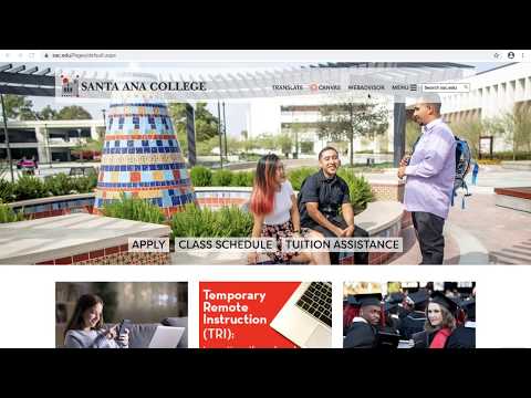 Santa Ana College Online Orientation