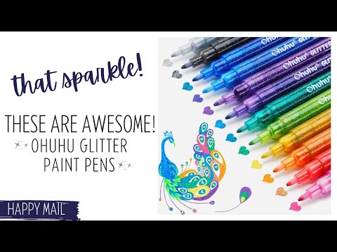 Ohuhu Glitter Markers? Let's Test these Out and See What They Do!