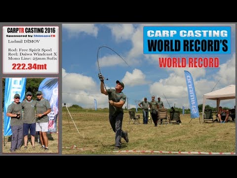 Carp Casting World Record - 222.34mt