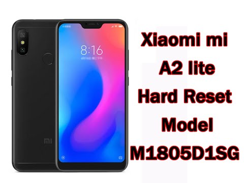 Xiaomi MI A2 Lite  Hard Reset Model M1805D1SG