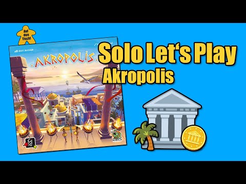 Solo Let's Play 🎲 Akropolis | Auf den Tisch!