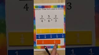 Ordering with Fraction Tiles