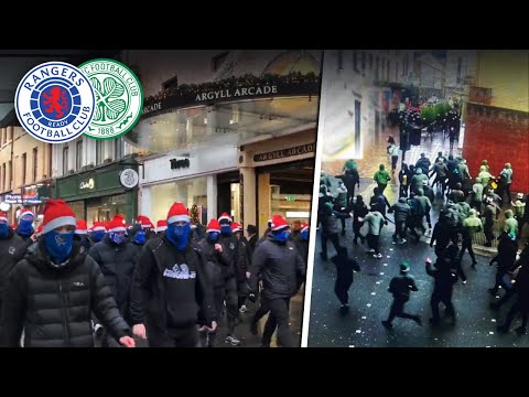 Celtic v Rangers | Celtic Fans Attack Rangers Fans before cup final!