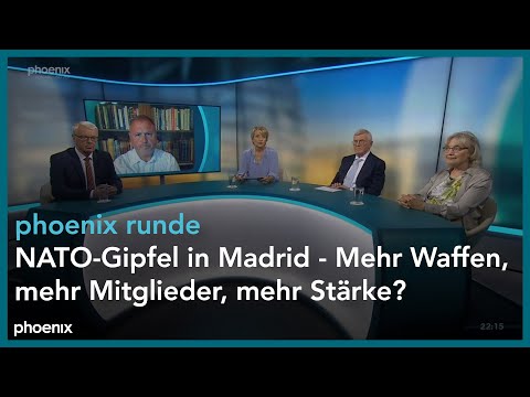 phoenix runde: NATO-Gipfel in Madrid - Mehr Waffen, mehr Mitglieder, mehr Stärke?