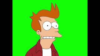 Fry hyperventilating — Futurama green screen
