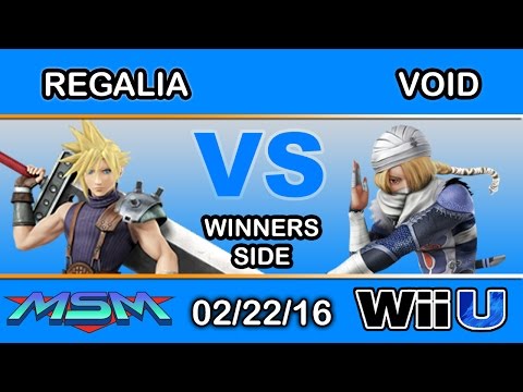 MSM 38 - FD | Regalia (Cloud) Vs. 2GG | VoiD (Sheik) Winners Side - Smash Wii U