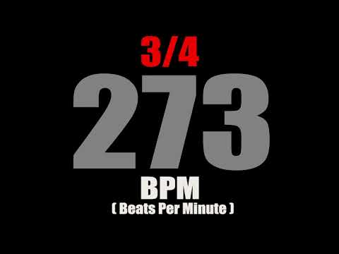 Metronome 273 BPM For Time Signature 3/4