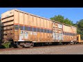 Old Amtrak Boxcar On Norfolk Southern Freight Train