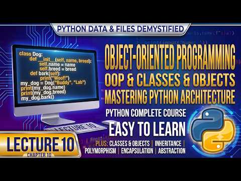 Python Complete Course For Beginners Lecture 10 Oop In Python Classes Objects