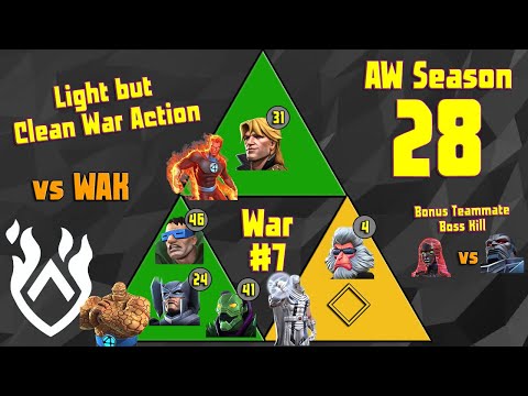 AW Season 28 War #7 vs WAK - Easy Assignment w/ 5 Quick n Clean Fights