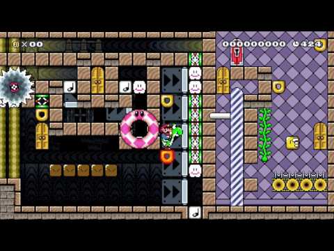 Super Mario Maker: 1 Screen Puzzle: Making The Path (Billy)