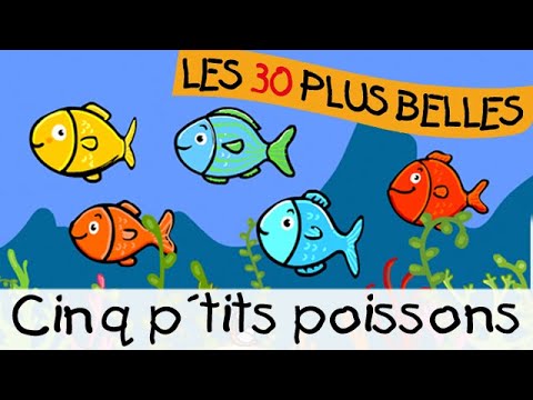 Cinq p'tits poissons || Chansons pour enfants