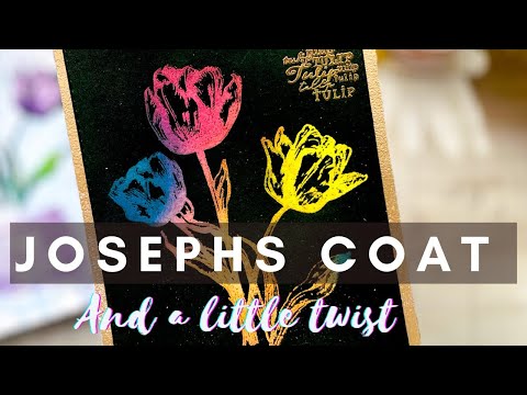 Joseph's Coat Technique - with a little twist #cardmaking #papercrafting #indigoblu