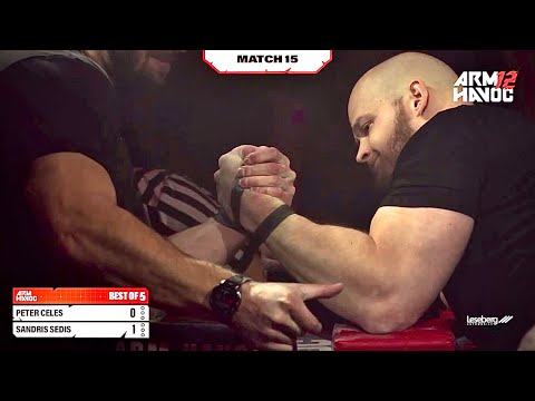 Sandris Sedis vs Peter Celes Left Arm! Arm Havoc 12 Armwrestling! 
