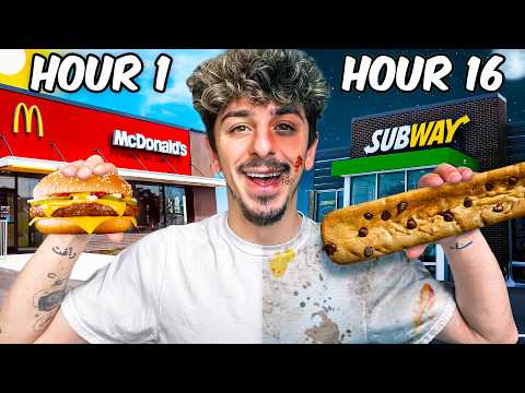 I Ate Fast Food Every Hour for 24 Hours