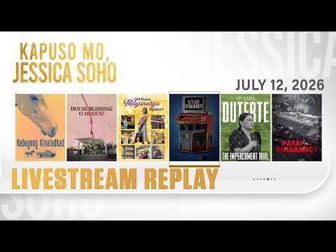 KMJS livestream July 12, 2026 Episode - Replay | Kapuso Mo, Jessica Soho